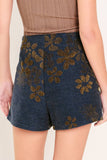 Midnight Blue Woven Skort