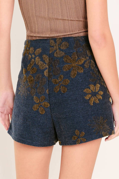 Midnight Blue Woven Skort