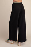 Black Wide Length Pants