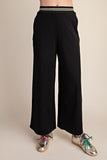 Black Wide Length Pants