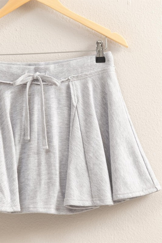 Heather Gray Sweatpant Skort