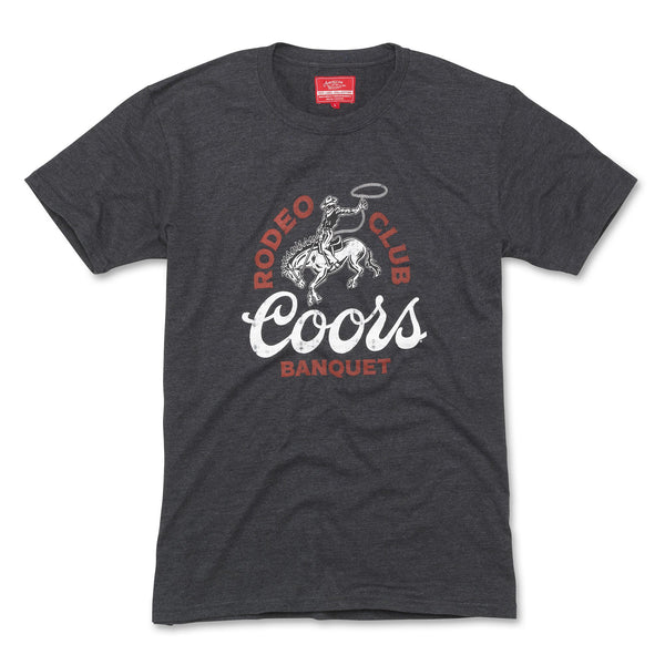 Heather Charcoal Colored Coors Rodeo Graphic Tee