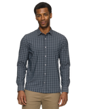 Charcoal Plaid Collared Button Up