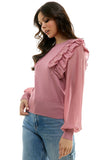 Mauve Ruffle Sweater