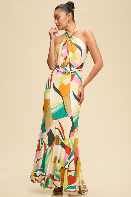 White Golden Belt Dress With Belt – THE WEARHOUSE