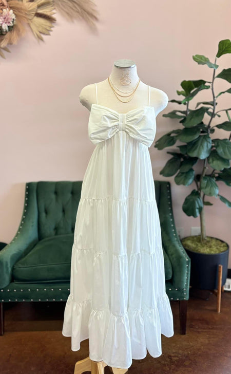 Off White Colored Strappy Wrapped Mini Dress