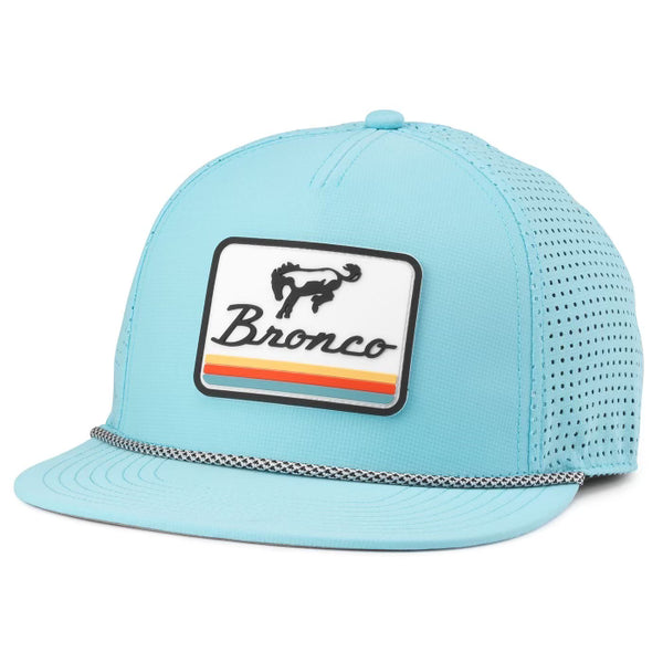 Aqua Blue Bronco Hat