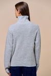 Light Grey Turtleneck Knit Top