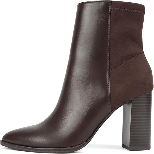 Chocolate Two Tone Ankle Boot