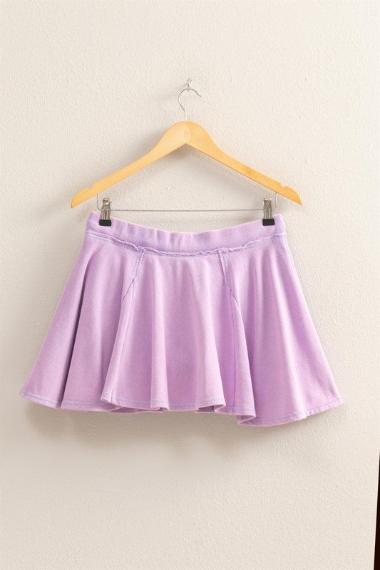 Lavender Sweatpant Skort