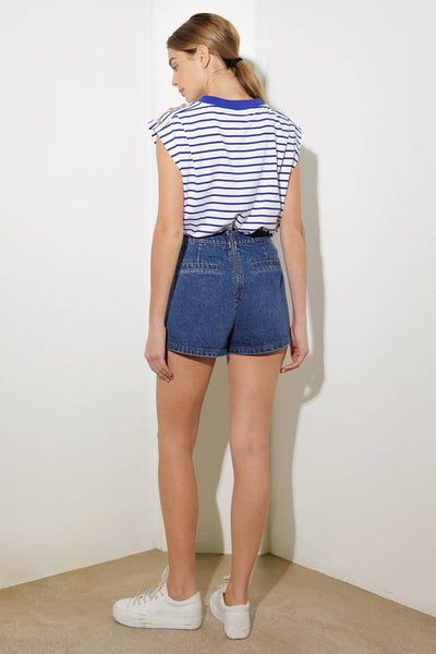 Dark Washed Denim Skort