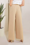 Taupe Wide Leg Pants