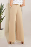 Taupe Wide Leg Pants