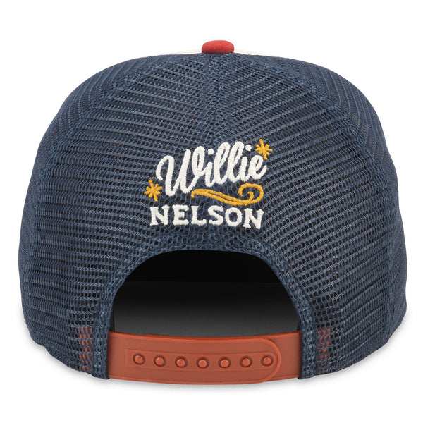Willie Nelson Red White and Blue Snap Back Hat