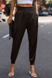 Coffee Colored High Waisted Pocketed Joggers