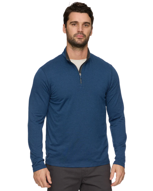 Navy Long Sleeve 1/4 Zip Jacket