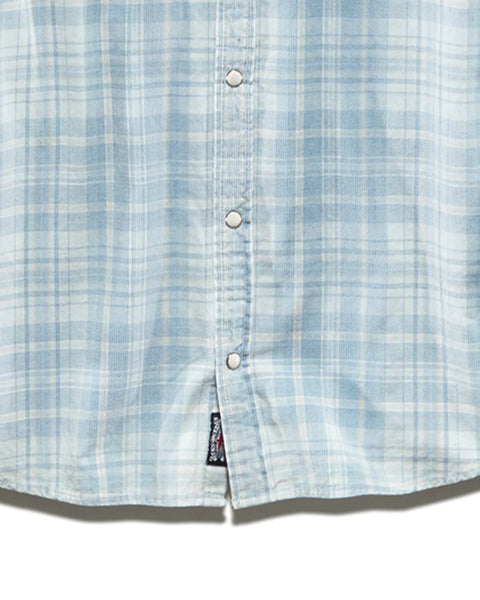Light Blue Salida Vintage Washed Corduroy Shirt
