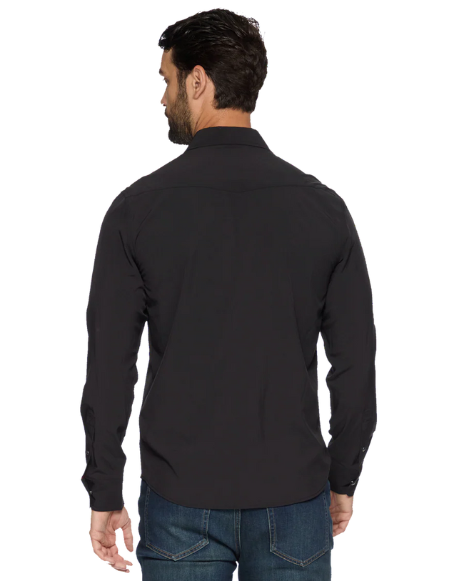 Black Pearl Snap Button Up Performance Shirt
