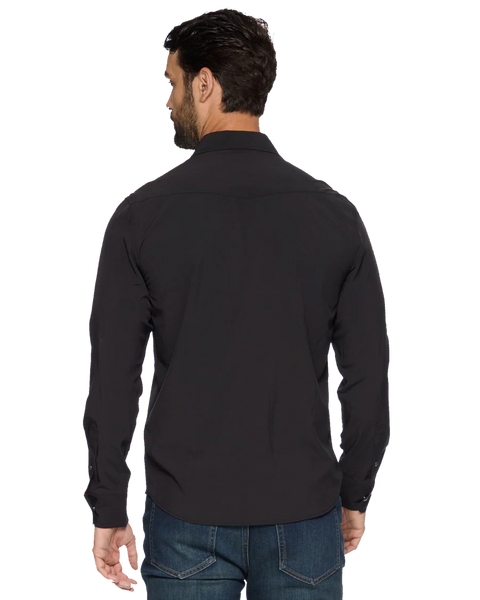 Black Pearl Snap Button Up Performance Shirt