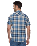 Navy and Cream Pearl Snap Performance Shirt