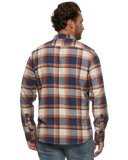Navy and Rust Flannel