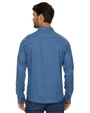 Denim Snap Button-Down