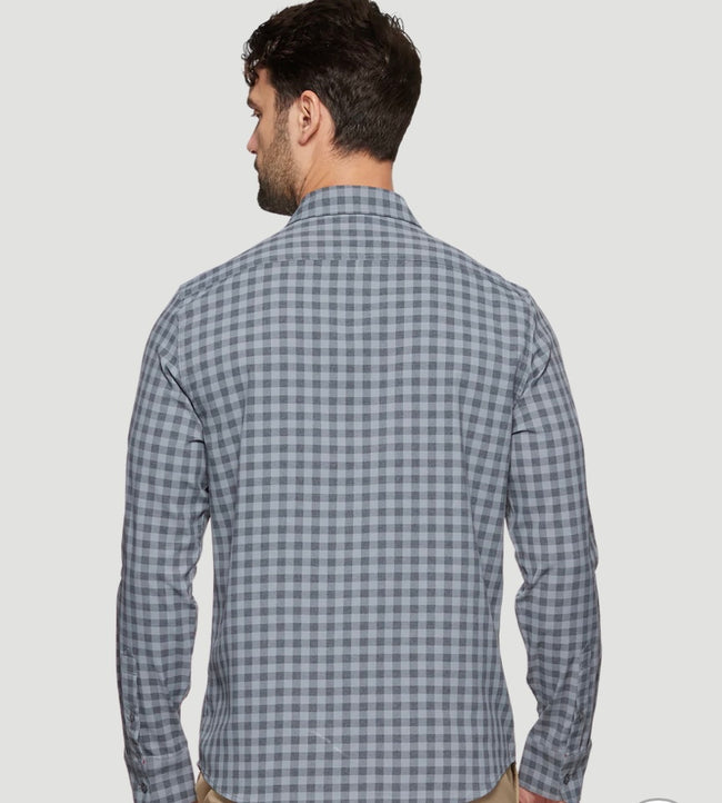 Blue and Charcoal Madeflex Icon Performance Shirt