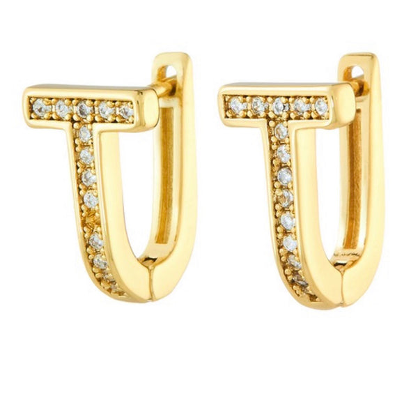 Hannah 14K Gold Dipped Huggie Earrings