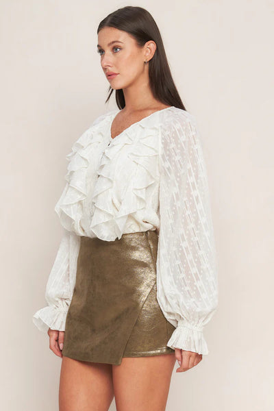 Bronze Envelope Style Skort