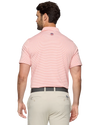 Orange Striped Performance Polo