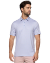 Pink and Blue Agave Printed Performance Polo