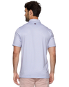 Pink and Blue Agave Printed Performance Polo