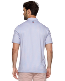 Pink and Blue Agave Printed Performance Polo