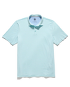 Aqua Mini Stripe Performance Polo