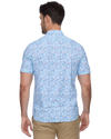 Blue Flower Detail Journey Stretch Shirt