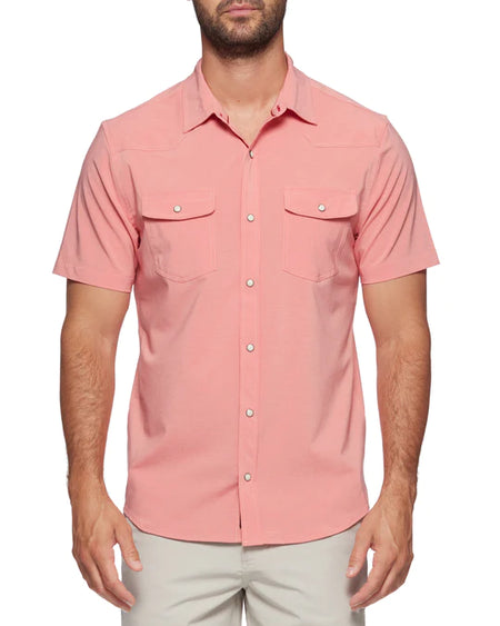 Fish Hippie Dusk Fern Colored Performance Polo