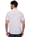 White Button Up Texture Performance Shirt