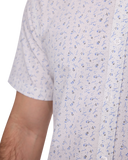 White Button Up Texture Performance Shirt