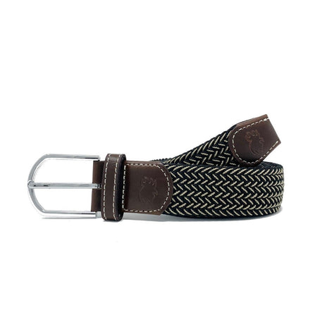 The Savannah Two Toned Woven Stretch Belt
