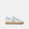 Reba Crystal Star Detail White Sneakers