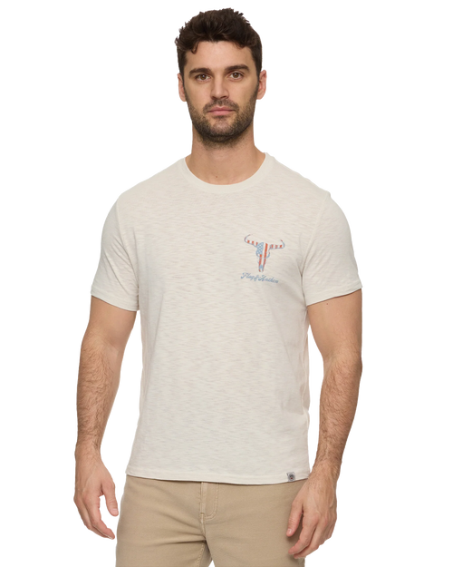 Vintage White Flag & Anthem Tee