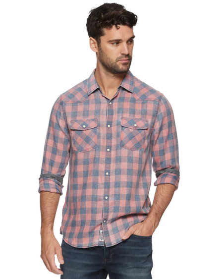 Blue and Charcoal Madeflex Icon Performance Shirt