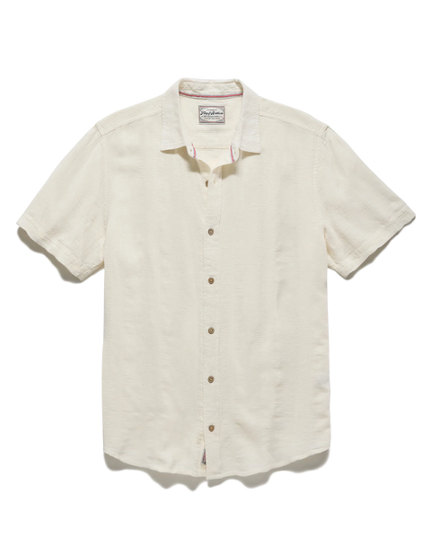 White Linen Button Down Shirt
