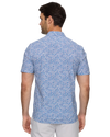 Blue Floral Printed polo
