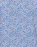 Blue Floral Printed polo