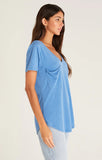 Federal Blue Colored V Neck Pocket Tee