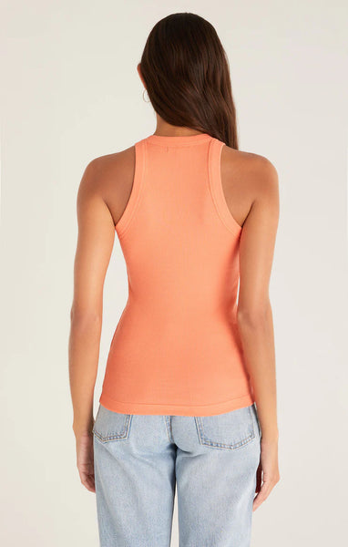 Orange Sorbet Colored Lilly Rib Tank