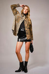 Leopard & Camo Printed Snap Shacket