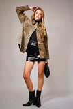 Leopard & Camo Printed Snap Shacket