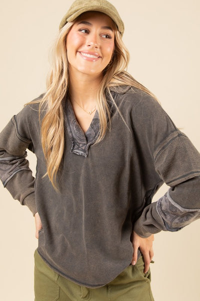 Charcoal Washed Sweater